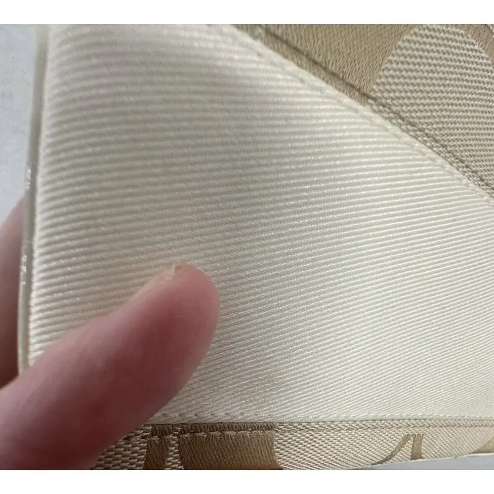 COACH‎ SWING PACK SIGNATURE STRIPE CROSSBODY WHITE KHAKI - Picture 10 of 12